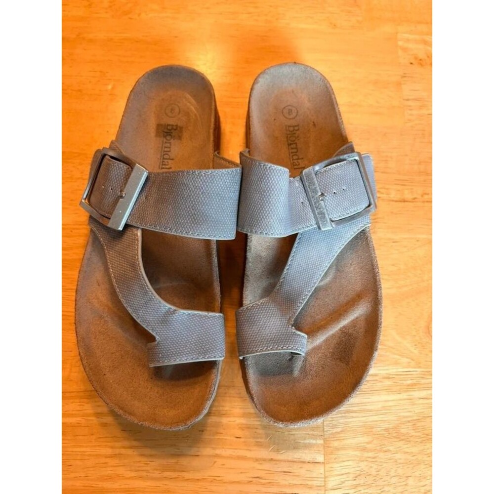 Birkenstock dupe Bjorndal taupe grey sandals festival back to school